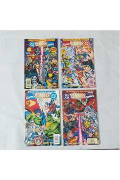 Dc Versus Marvel: o Conflito do Século, Vols 1 a 4 - Marz / Jurgens / Castellini / Ribinstein / Neary